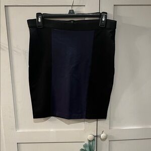 Elegant Black and Navy Pencil Skirt